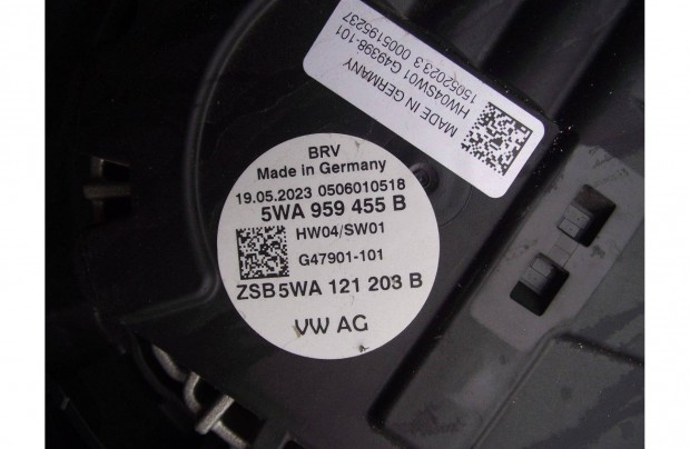 Skoda Octavia 4 htventiltor 5WA959455B 5WA121203B 5WA121207