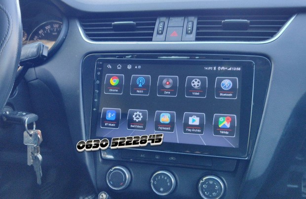 Skoda Octavia Android Multimdia Navigci 2Din Carplay Kijelz Hifi