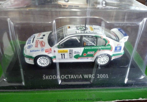 Skoda Octavia WRC 2001 kisauto modell 1/43 Elad