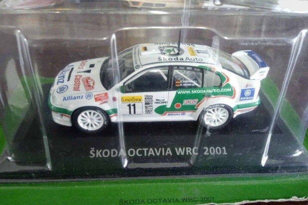 Skoda Octavia WRC 2001 kisauto modell 1/43 Elad