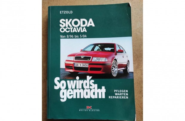 Skoda Octavia javtsi karbantartsi knyv