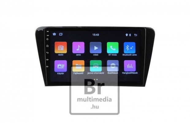 Skoda Rapid Android Kijelző 2Din Multimédia Rádió Navigáció Carplay