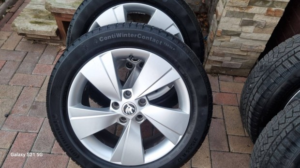 Skoda Suberb 5x112 gyri alufelni Continental tli gumi garnitra VW