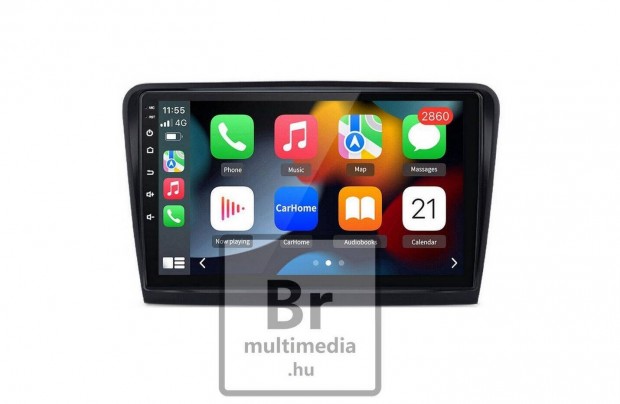 Skoda Superb Android Kijelző Rádió Multimédia Navigáció Carplay Hifi