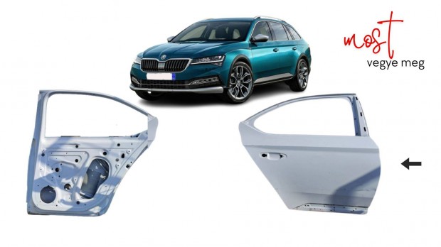 Skoda Superb MK3, Octavia 3 jobb hátsó ajtó csz 3V5833312