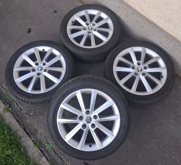 Skoda Teron gy�ri alufelni 17" 5x112 ny�ri gumival