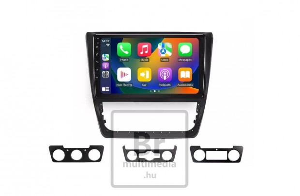 Skoda Yeti Multimédia 2Din Android Rádió Navigáció Carplay 10" Kijelző