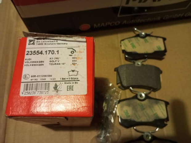 Skoda, VW Új Zimmermann fékbetét (hátsó) készlet