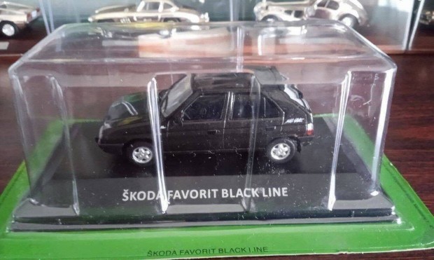 Skoda favorit black line kisauto modell 1/43 Elad