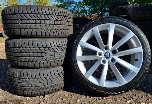 Skoda octavia téli szett 18" 5x112 alufelni 225/40 r18 vw seat