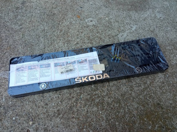Skoda rendszámtábla keret de