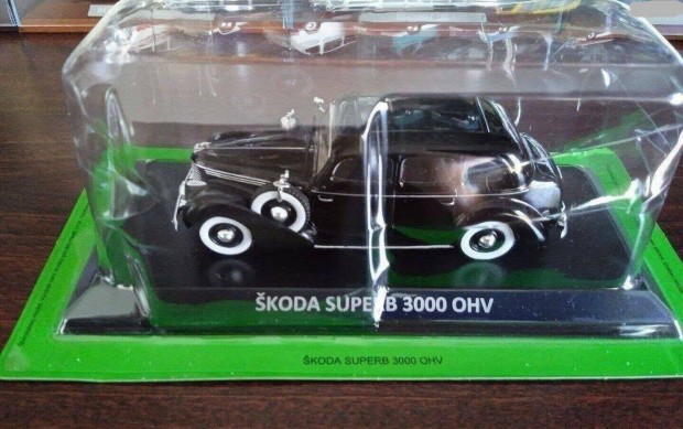 Skoda super B 3000 OHV kisauto modell 1/43 Elad