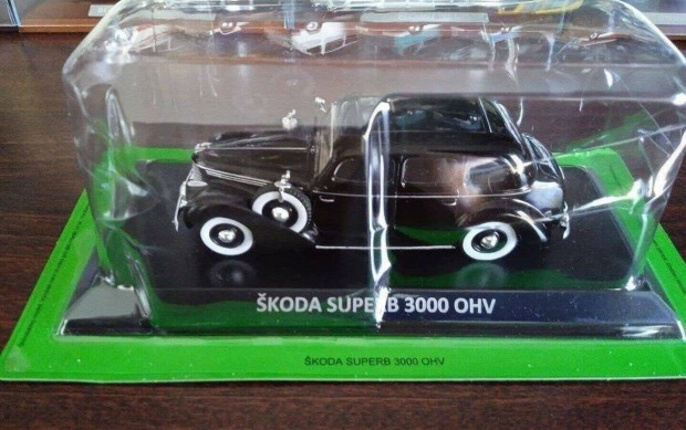 Skoda super B 3000 OHV kisauto modell 1/43 Elad