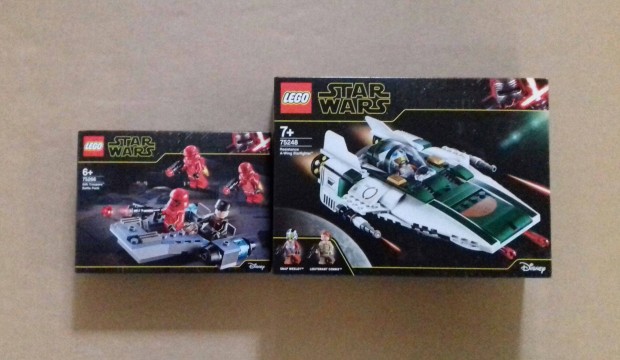 Skywalker kora bontatlan Star Wars LEGO 75248 A-wing + 75266 Sith Fox