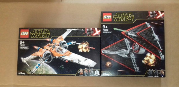 Skywalker kora bontatlan Star Wars LEGO 75272 Sith TIE + 75273 Foxrba