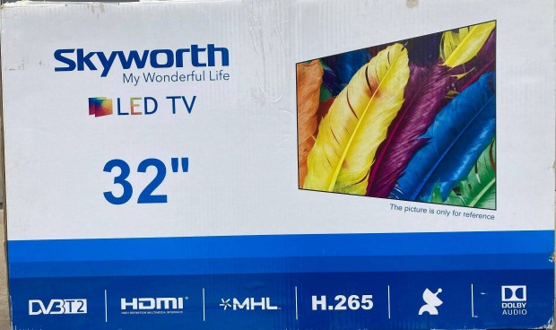 Skyworth 32" 81 cm HD led tv Mpeg4 T2/C+S2