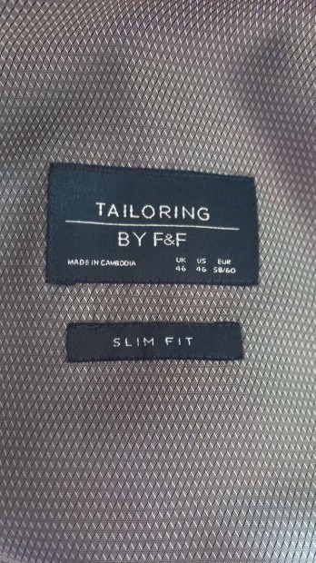 Slim fit zak 58/60 mret