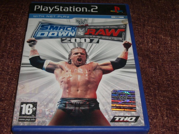 Smack Down vs Raw 2007 - Playstation 2 eredeti lemez ( 2500 Ft )