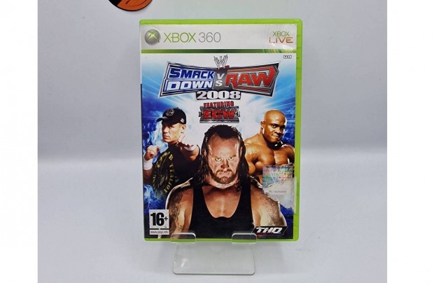 Smackdown Vs. Raw 2008 - Xbox 360 játék, használt