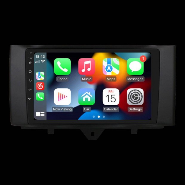 Smart Fortwo W451 FL 9" Multimdia fejegysg - Android 12. Carplay