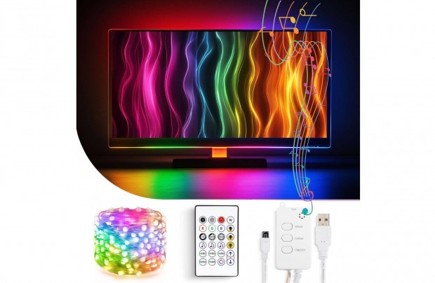 Smart TV fnyfzr - USB - 30 RGB LED - 3 m - Bluetooth