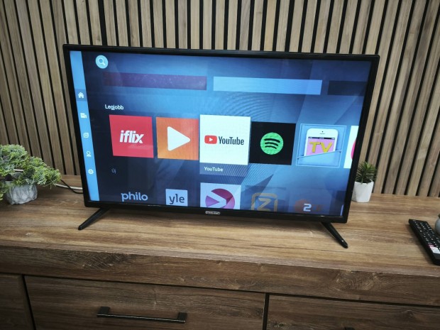 Smart Wifi 82CM LED TV. Hibátlan. Mindig TV. Usb