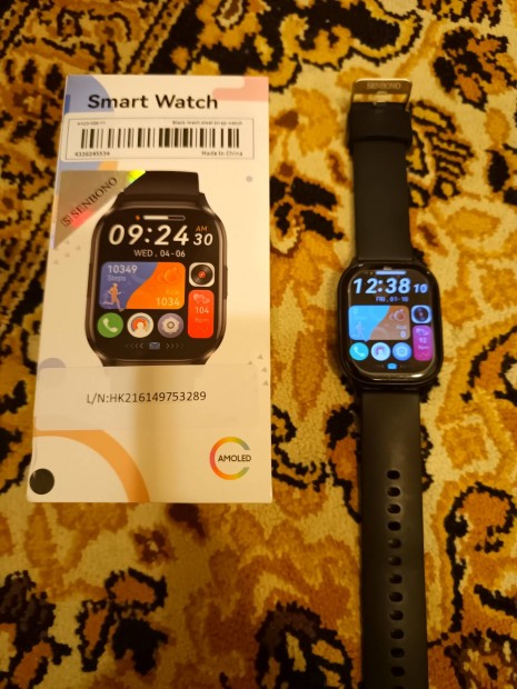 Smart watch okosora AMOLED kijelzs 