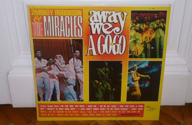 Smokey Robinson & The Miracles Away We A Go-Go LP 1966 Germany