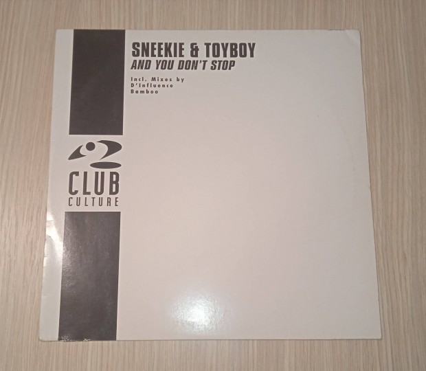 Sneekie & Toyboy - And You Don't Stop (Vinyl,1998)