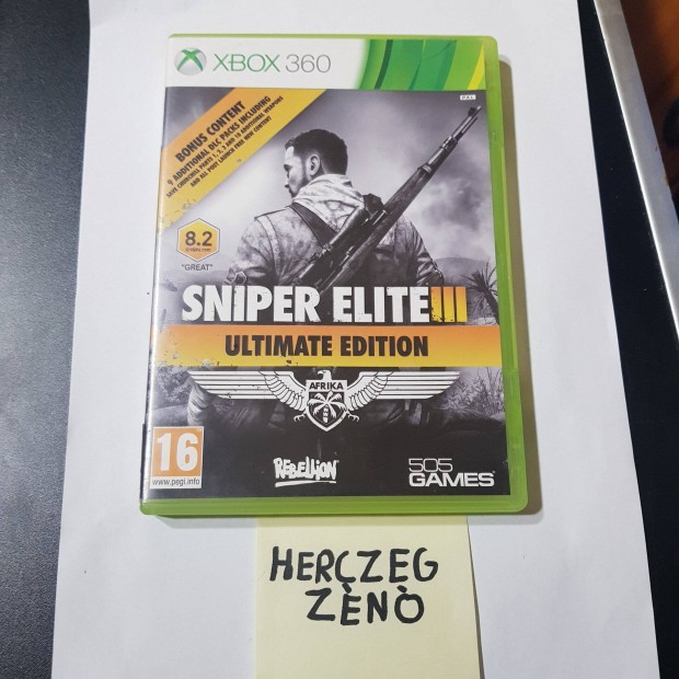 Sniper Elite 3 Ultimate ED xbox360