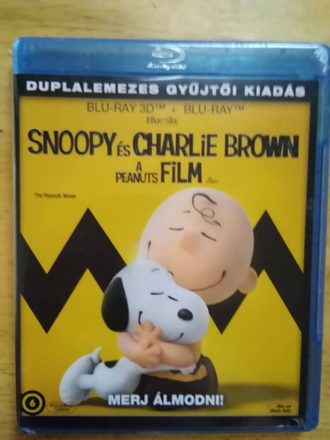 Snoopy és Charlie Brown a Peanuts film 3D + 2D blu-ray Bontatlan