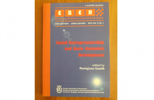 Social entrepreneurship and socio-economic development (folyóirat)