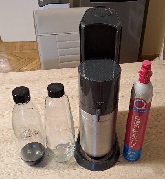 Sodastream Duo szdagp vegpalackkal, manyag palackkal s patronnal