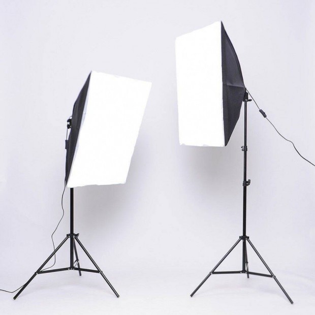 Softbox szett 2x2m llvnnyal fotzshoz