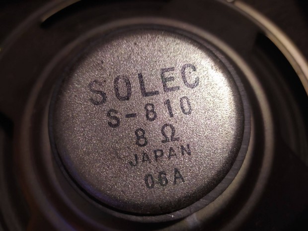 Solec S810 japn hangszrpr 8 Ohm, 20 cm