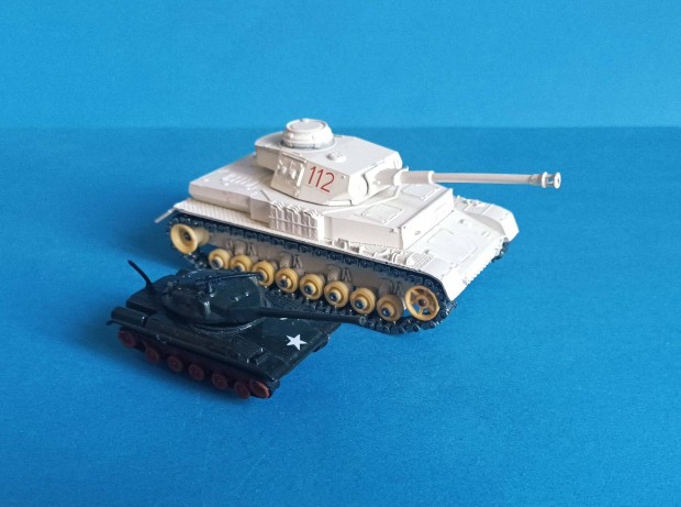 Solido PZ IV Tank Makett Modell Made In France + Kisebb Tank