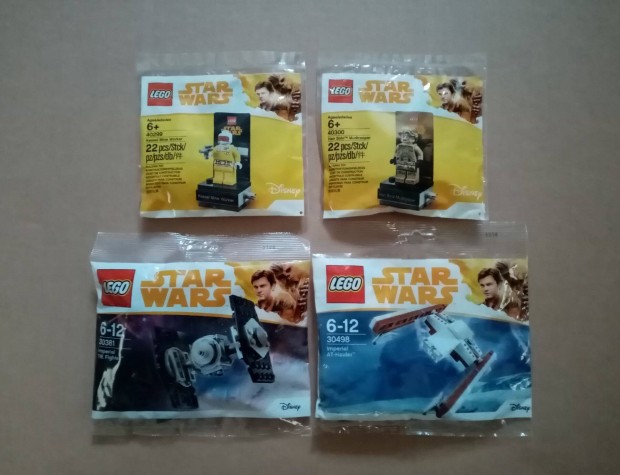 Solo bontatlan Star Wars LEGO 30381 + 30498 + 40299 + 40300 levl csom