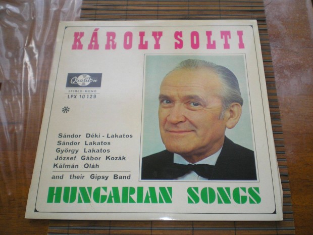 Solti Károly - Magyar nóták bakelit lemez hibátlan állapot