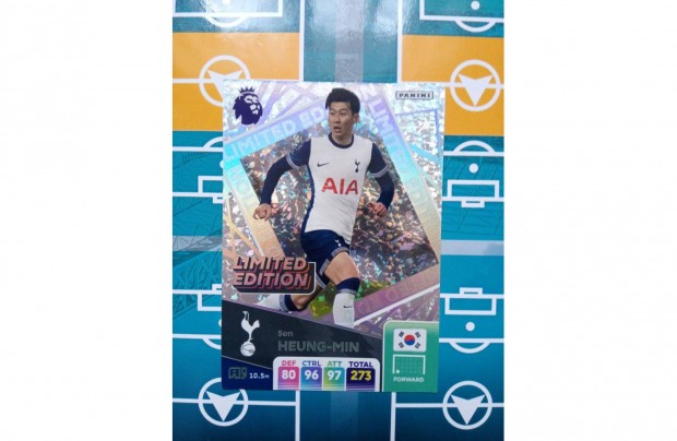 Son Heung-Min (Tottenham) Panini Premier League 2025 Limited krtya