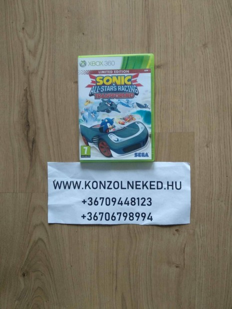 Sonic All Stars Racing Transformed Xbox One Kompatibilis Xbox 360 játé