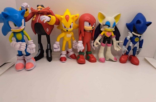 Sonic Figurakszlet 6 Darabos