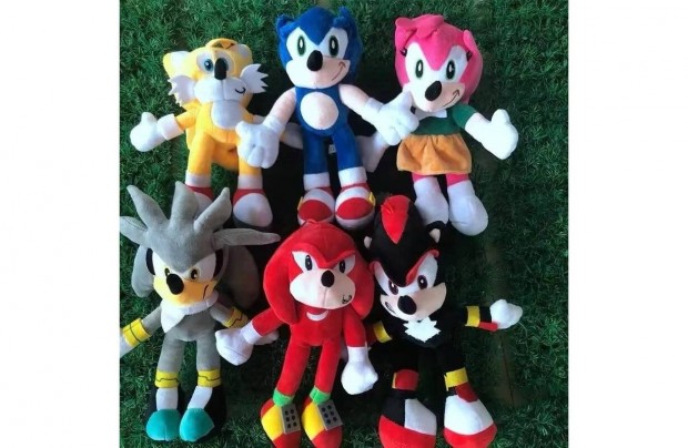 Sonic Plss 30 cm Akci!! Amy Rose Knuckles Shadow Silver Tails