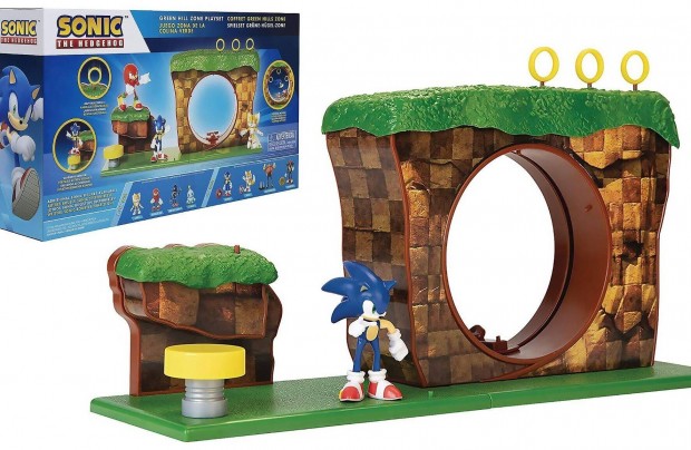 Sonic a sndiszn Green hill zone plya jtk szett Sega Jakks