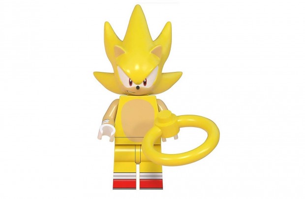 Sonic a sndiszn - Super Sonic mini figura j! Kszletrl!