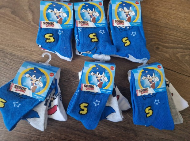 Sonic a sndiszn gyerek zokni 23-34