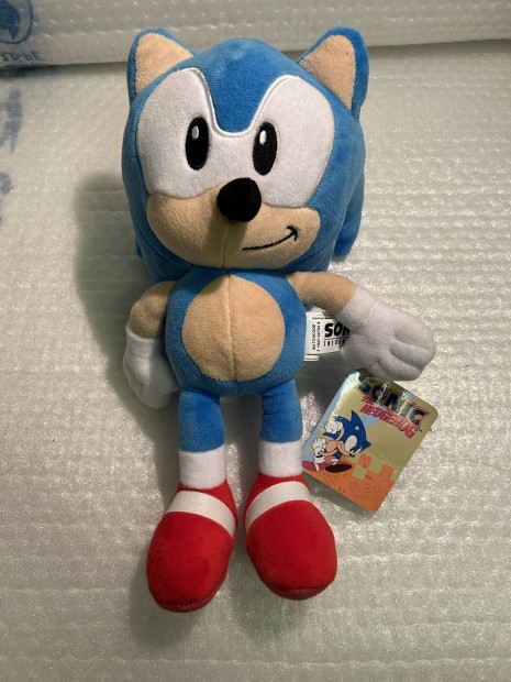 Sonic figura plüss 32cm címkés eladó