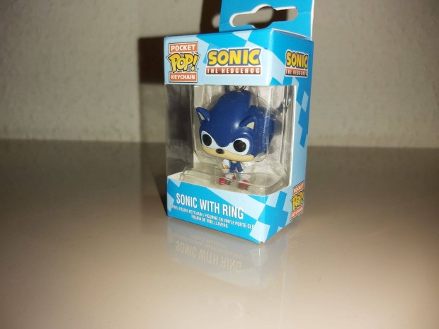 Sonic with Ring Funko POP kulcstart figura j szmlval