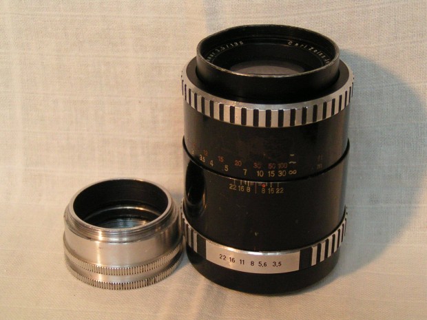 Sonnar 135 / 3.5 M42 mm menetes objektv kzgyrvel Zenit E vzzal