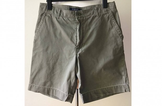 Sonoma- frfi ers vszonnadrg, rvidnadrg, short, khaki zld -36-os