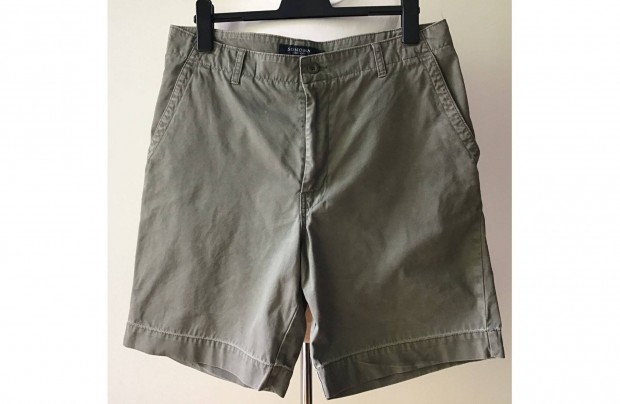 Sonoma- férfi rövidnadrág, short, khaki zöld -36-os (84 cm derék)